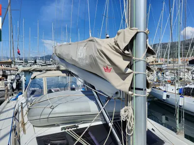 Galley of Vivo, a Dufour 430 GL sailboat at Kaštela, Croatia