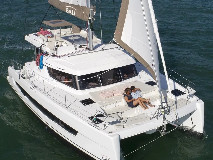 Exterior view of Windermere, a Bali Catspace catamaran at Road Town, British Virgin Islands