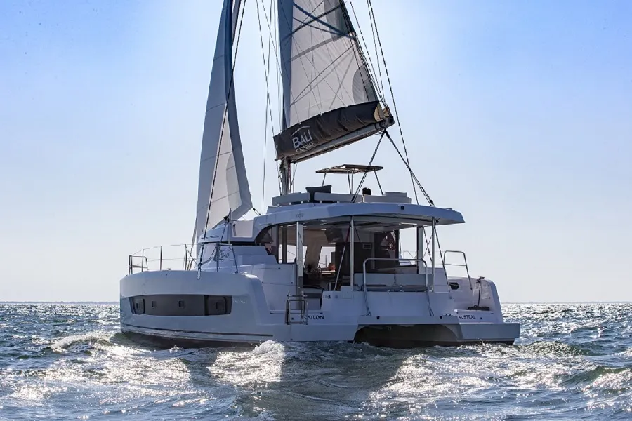 Exterior view of Windermere, a Bali Catspace catamaran at Road Town, British Virgin Islands