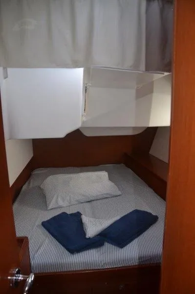 Cabin on Franziska, a Beneteau Oceanis 48 sailboat at Cannigione, Italy