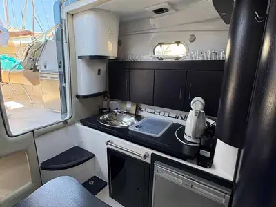 Galley of Sky, a Öchsner SRX30 motorboat at Jezera, Croatia