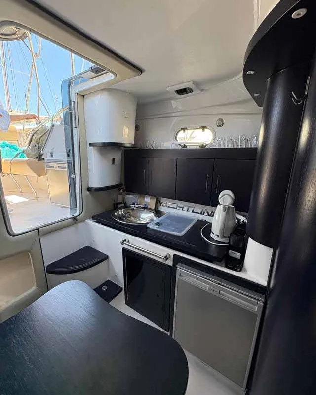 Galley of Sky, a Öchsner SRX30 motorboat at Jezera, Croatia