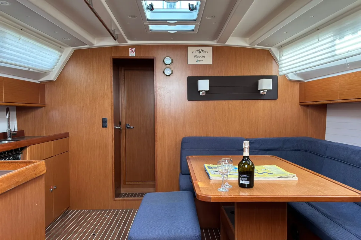 Salon of Pleiades, a Bavaria Cruiser 46 sailboat at Općina Pakoštane, Croatia