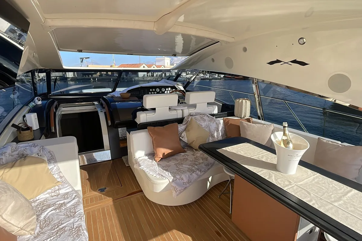 Premium, a Sarnico 65 motor yacht at Palermo, Italy