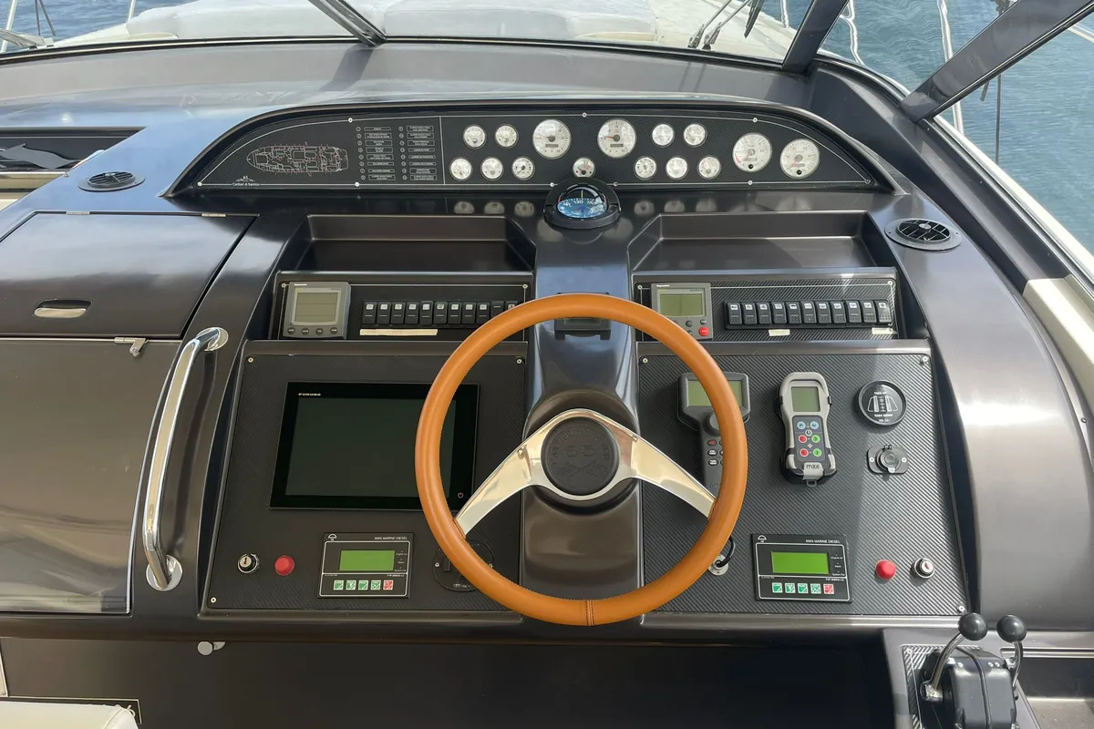 Premium, a Sarnico 65 motor yacht at Palermo, Italy