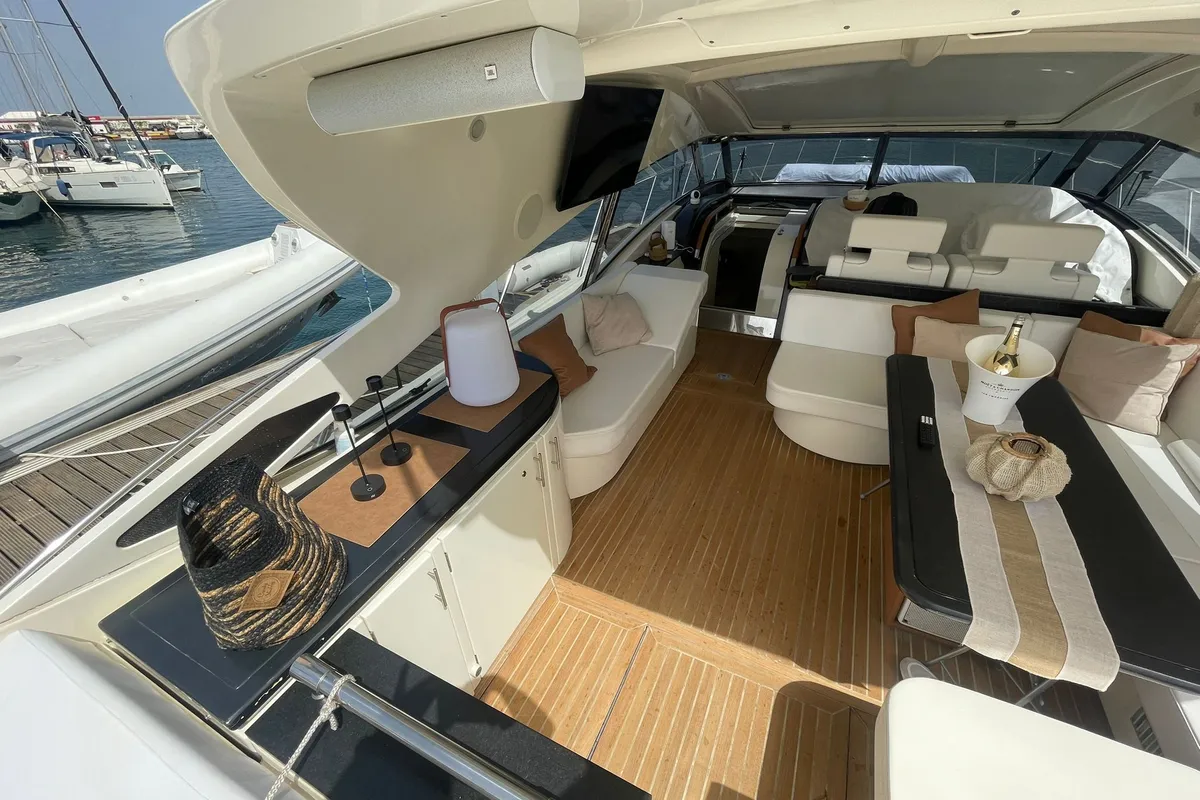 Premium, a Sarnico 65 motor yacht at Palermo, Italy