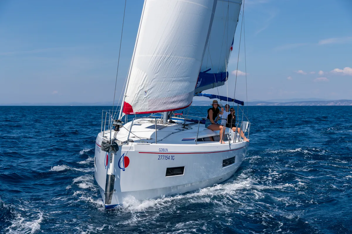Exterior view of Sunsail 42 Classic, a Beneteau Oceanis 40.1 sailboat at Dubrovnik, Croatia