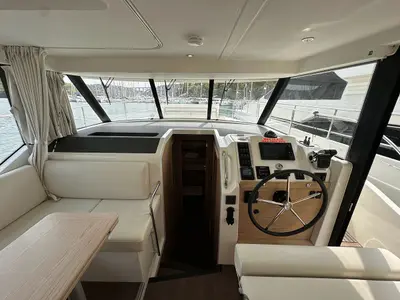 Salon of Moritz, a Beneteau Swift Trawler 41 Fly motor yacht at Biograd na Moru, Croatia