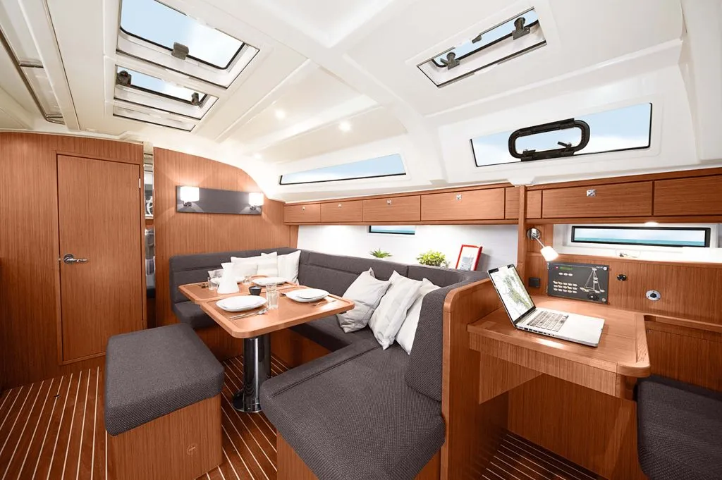 Salon of Let's Dance, a Bavaria Cruiser 41S sailboat at Pirovac, Croatia