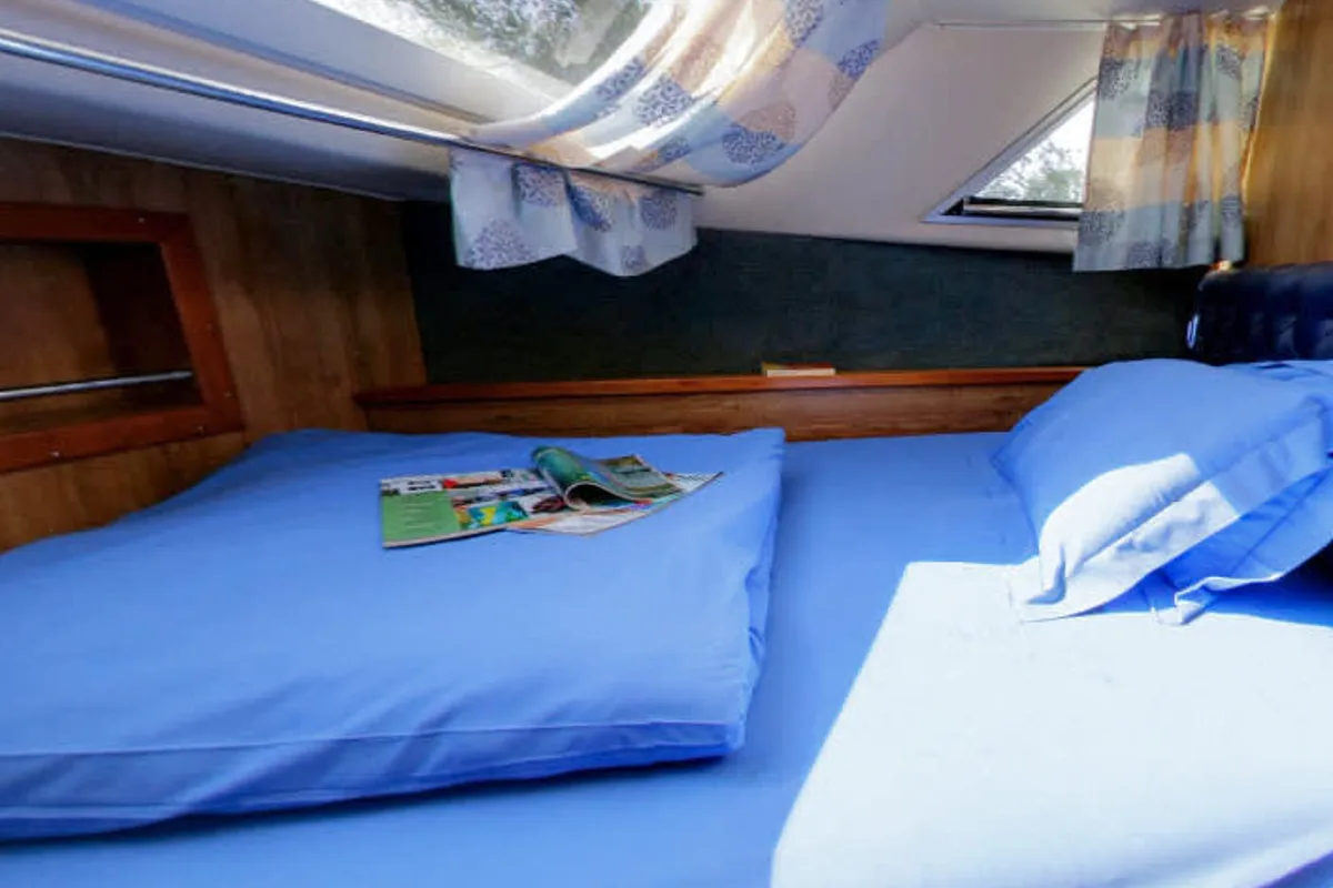 Cabin on Gulet Classique, a motorboat at Carrick-on-Shannon, Ireland