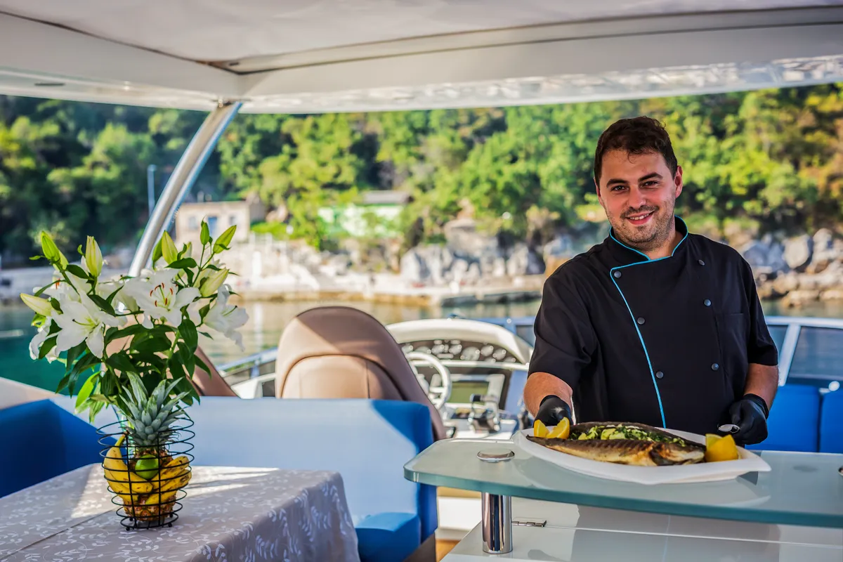 The Best Way, a Sunseeker Yacht 86 motor yacht at Dubrovnik, Croatia