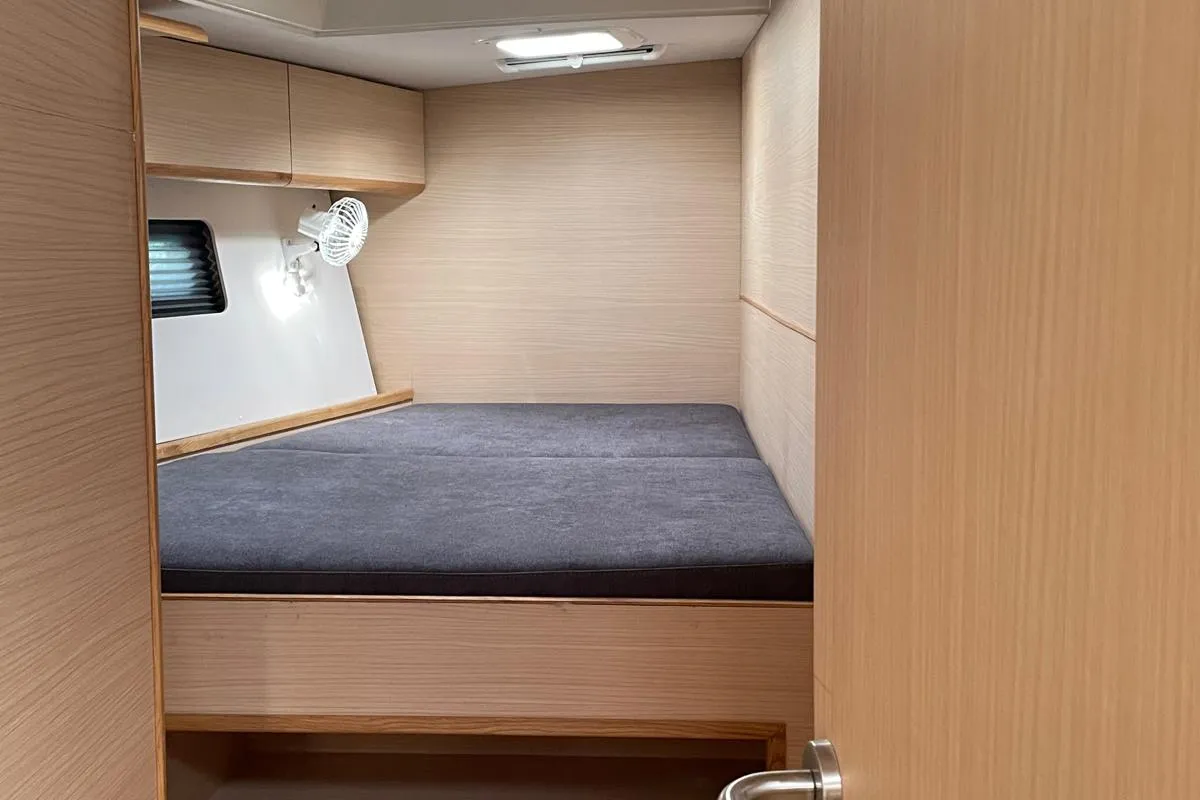Cabin on Six on the Sea, a D&D Kufner 54 Exclusive sailboat at Salerno, Italy