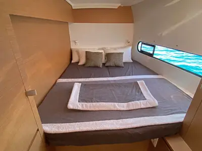 Cabin on Pontinesia, a Excess 11 catamaran at Nettuno, Italy