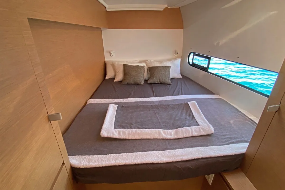 Cabin on Pontinesia, a Excess 11 catamaran at Nettuno, Italy