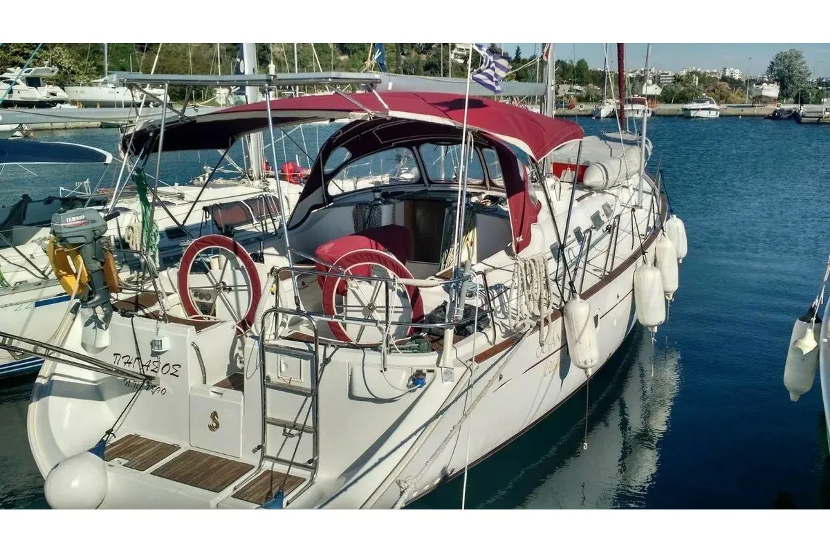 Pigasos, a Beneteau Oceanis 473 sailboat at Municipal Unit of Lefkada, Greece