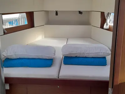 Cabin on The Boss, a Beneteau Oceanis 38.1 sailboat at Municipal Unit of Palairos, Greece