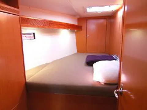 Cabin on Hydra, a Bavaria Cruiser 45 sailboat at Olbia, Italy