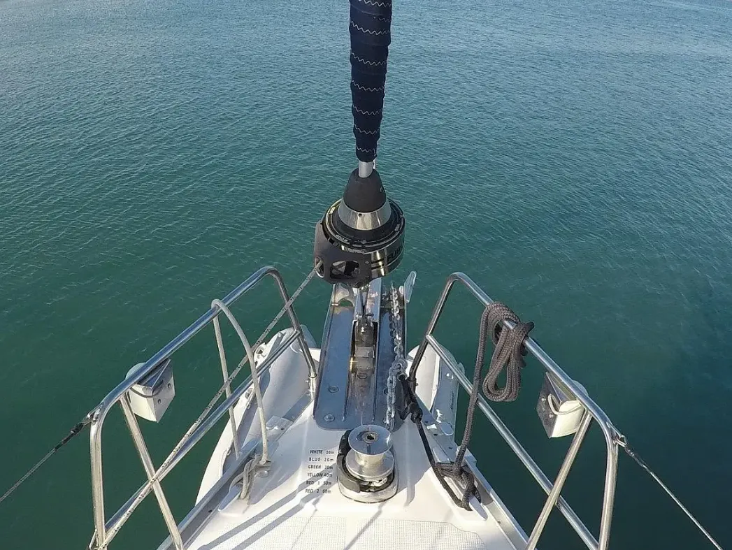 Juniper, a Bavaria Cruiser 50 sailboat at Municipal Unit of Lefkada, Greece