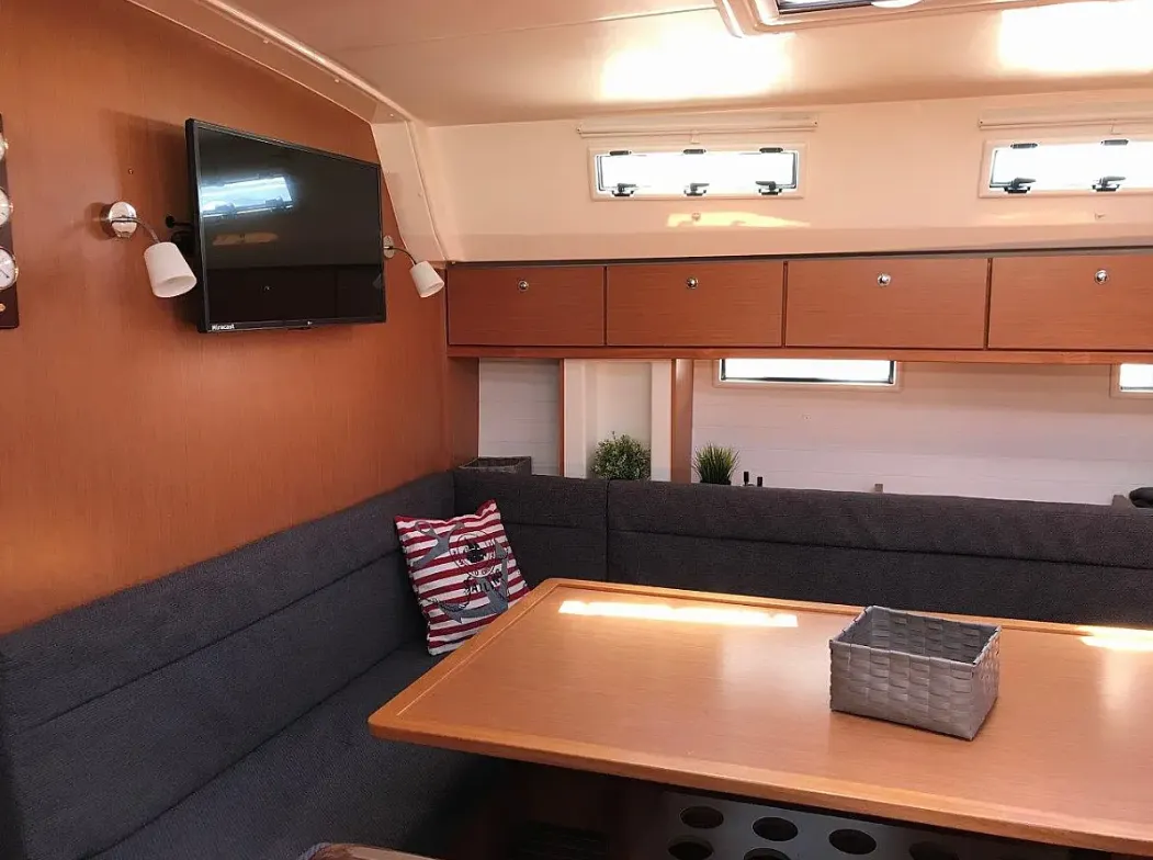Juniper, a Bavaria Cruiser 50 sailboat at Municipal Unit of Lefkada, Greece