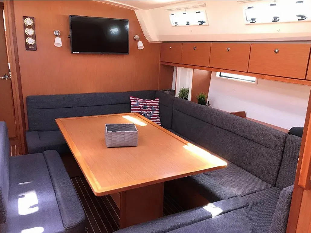Juniper, a Bavaria Cruiser 50 sailboat at Municipal Unit of Lefkada, Greece