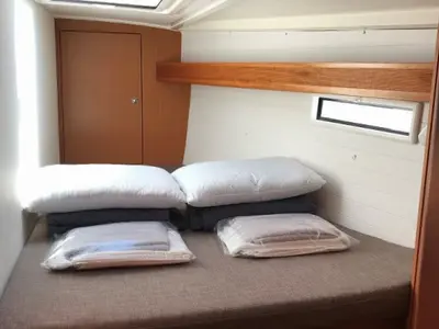 Juniper, a Bavaria Cruiser 50 sailboat at Municipal Unit of Lefkada, Greece