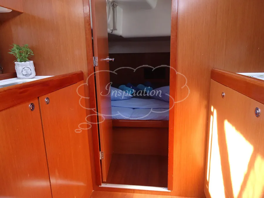 Head on Inspiration, a Beneteau Oceanis 54 sailboat at Athens, Greece