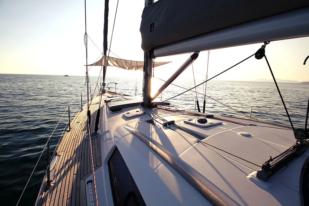 Salon of Inspiration, a Beneteau Oceanis 54 sailboat at Athens, Greece