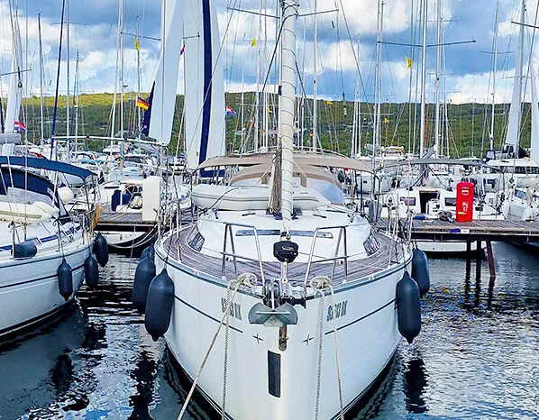 Diana, a Bavaria Cruiser 46 sailboat at Punat, Croatia