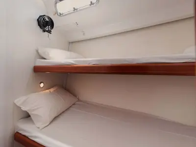 Cabin on Ksenya, a Beneteau Cyclades 43.4 sailboat at Salamina Municipal Unit, Greece