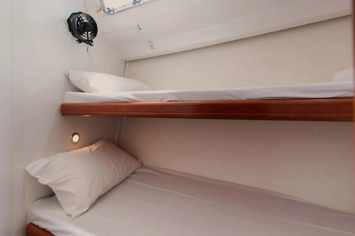 Cabin on Ksenya, a Beneteau Cyclades 43.4 sailboat at Salamina Municipal Unit, Greece