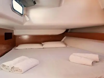 Cabin on Ksenya, a Beneteau Cyclades 43.4 sailboat at Salamina Municipal Unit, Greece