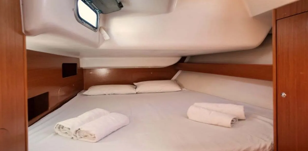 Cabin on Ksenya, a Beneteau Cyclades 43.4 sailboat at Salamina Municipal Unit, Greece