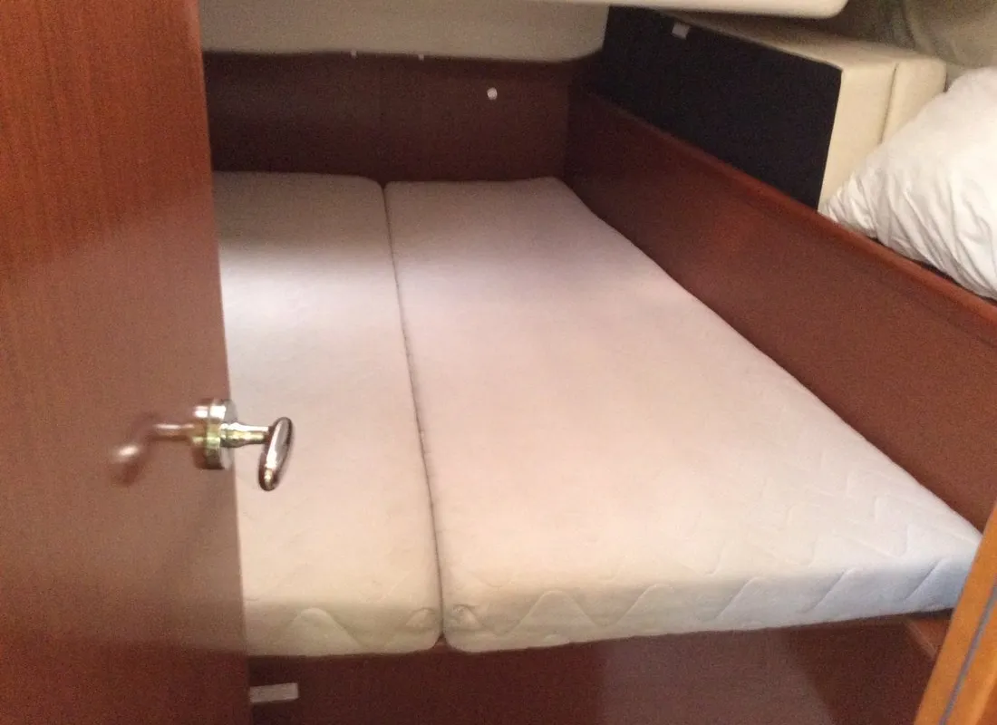 Cabin on Fantasea, a Beneteau Oceanis 43 sailboat at Athens, Greece