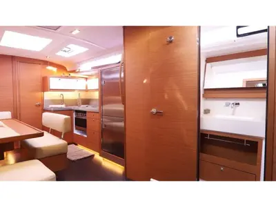 Galley of M'Arricrio, a Dufour 470 sailboat at Palermo, Italy