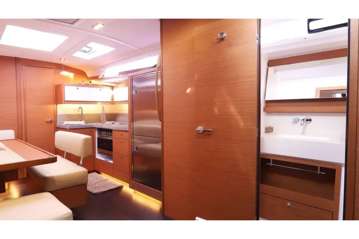 Galley of M'Arricrio, a Dufour 470 sailboat at Palermo, Italy