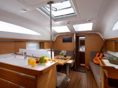 Galley of Vera, a Elan Impression 45 sailboat at Split, Croatia