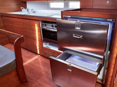 Galley of Aruna, a Dufour 460 GL sailboat at Biograd na Moru, Croatia