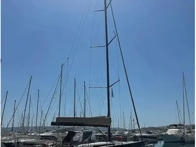 Ikigai, a Beneteau First 53 sailboat at Lavrion, Greece
