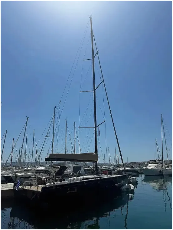 Ikigai, a Beneteau First 53 sailboat at Lavrion, Greece