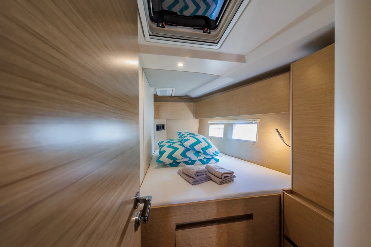 Cabin on Mischief 2.0, a Hanse 588 sailboat at Općina Sukošan, Croatia