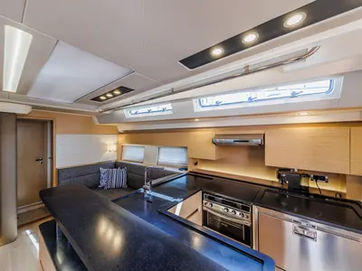 Galley of Mischief 2.0, a Hanse 588 sailboat at Općina Sukošan, Croatia