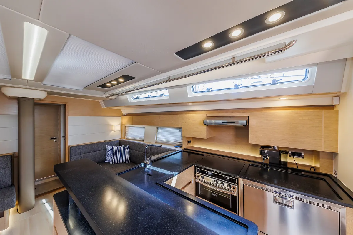 Galley of Mischief 2.0, a Hanse 588 sailboat at Općina Sukošan, Croatia