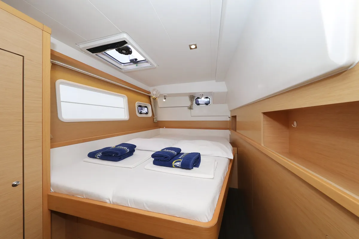 Cabin on Ladies First, a Lagoon 400 S2 catamaran at Općina Rogoznica, Croatia
