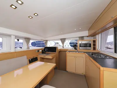 Salon of Ladies First, a Lagoon 400 S2 catamaran at Općina Rogoznica, Croatia