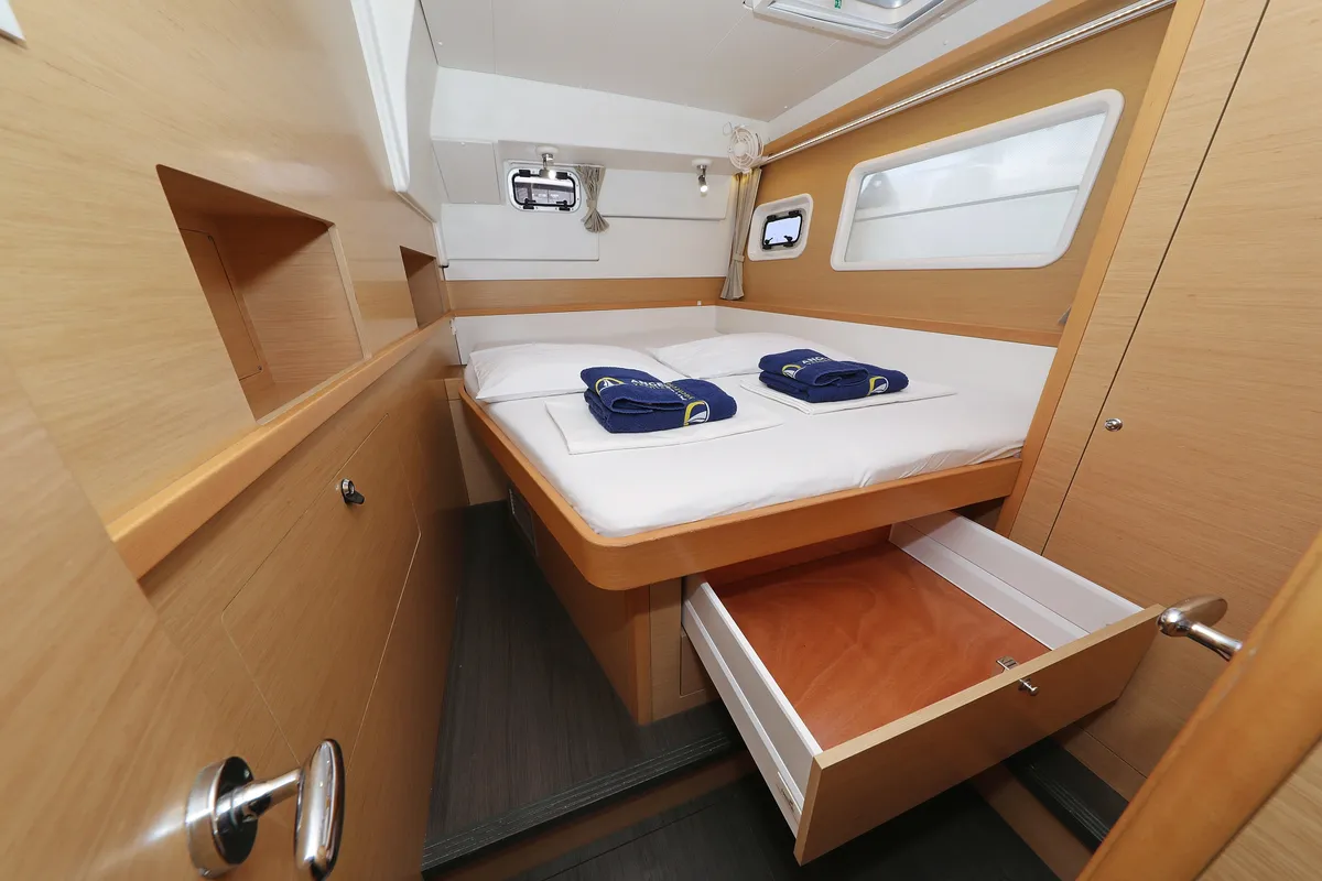 Cabin on Ladies First, a Lagoon 400 S2 catamaran at Općina Rogoznica, Croatia