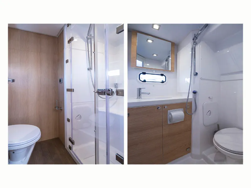 Head on License to chill, a Bali 5.4 catamaran at Athens, Greece