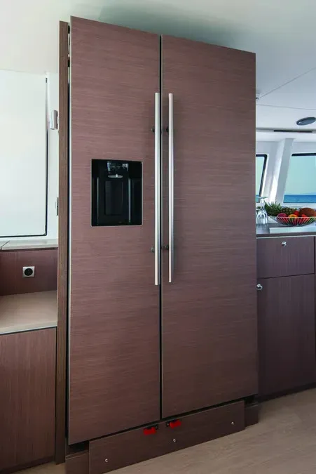 Galley of Anna, a Bali 4.8 catamaran at Capo d'Orlando, Italy