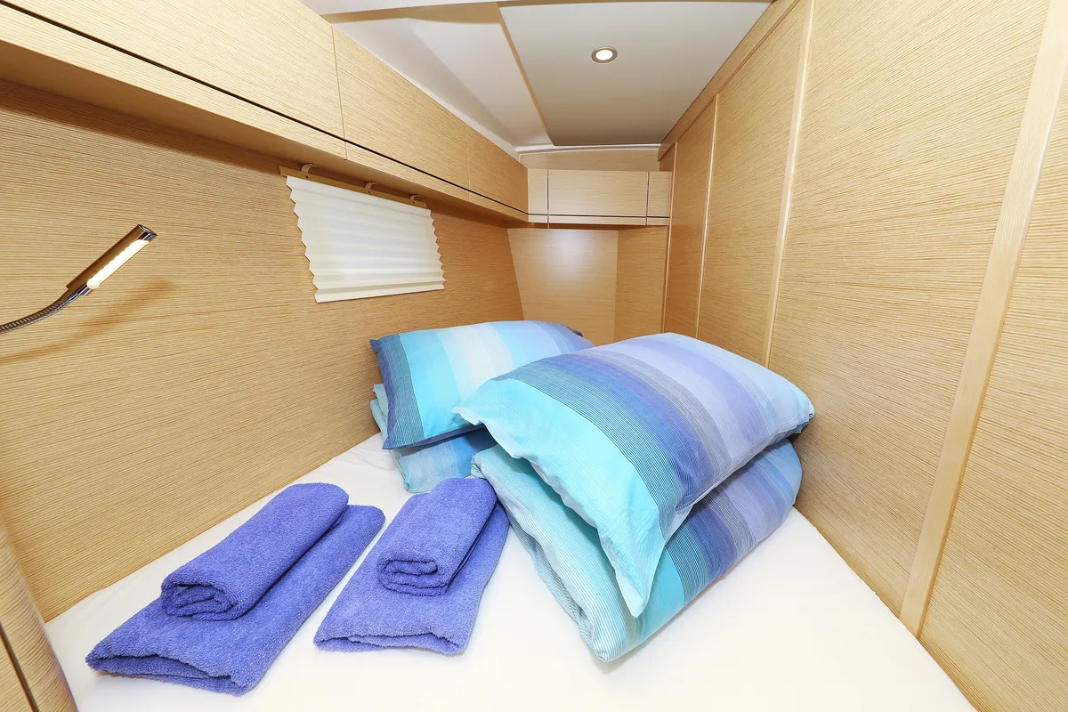 Cabin on Khaleesi, a Hanse 508 sailboat at Grad Kaštela, Croatia