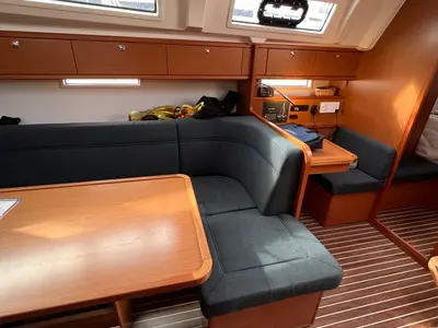 Salon of Twelve, a Bavaria C38 sailboat at Fisksätra, Sweden