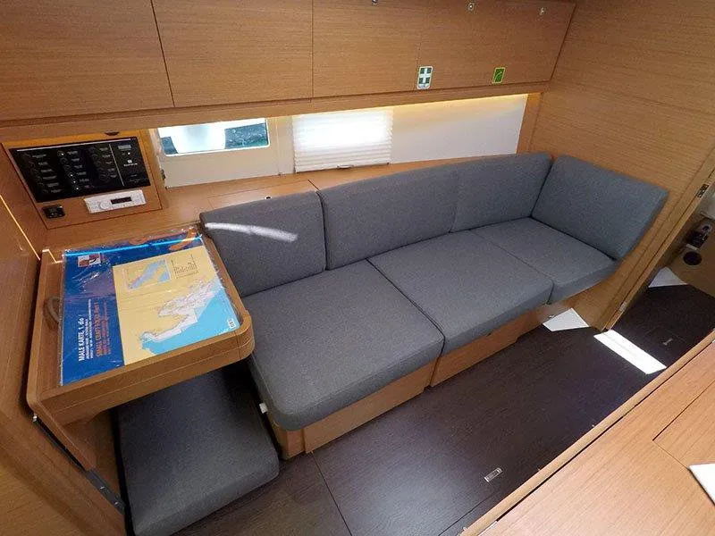 Salon of Barone, a Dufour 390 GL sailboat at Grad Šibenik, Croatia